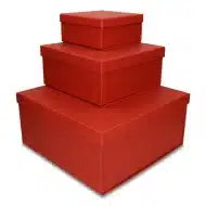 Pudełko prezentowe składane 30 x 30 x 14 cm, składane czerwony - obrazek 6