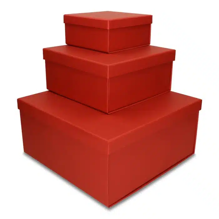 Pudełko składane EASYBOX Plus 150x150x70 Czerwony Głęboki - obrazek 5