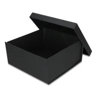 Pudełko prezentowe składane 30 x 30 x 14 cm, składane czarny