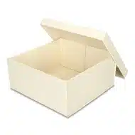 Pudełko prezentowe składane 30 x 30 x 14 cm, składane kremowe PREMIUM na prezent