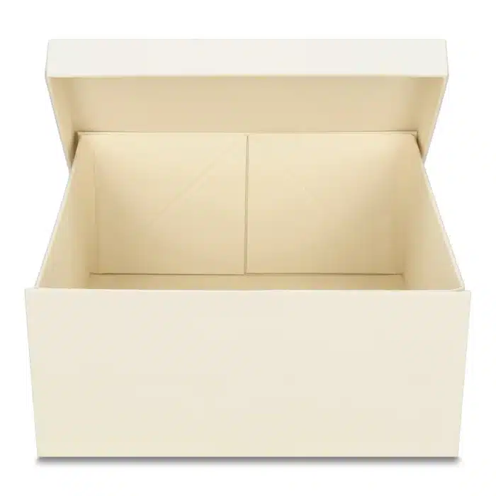 Pudełko prezentowe składane 30 x 30 x 14 cm, składane kremowe PREMIUM na prezent - obrazek 3