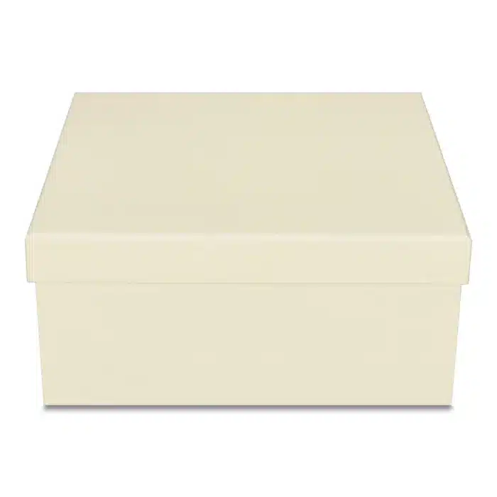 Pudełko prezentowe składane 30 x 30 x 14 cm, składane kremowe PREMIUM na prezent - obrazek 4