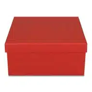 Pudełko prezentowe składane 30 x 30 x 14 cm, składane czerwony - obrazek 4