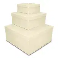 Pudełko składane EASYBOX Plus 220x220x100 Białe Kremowe - obrazek 5