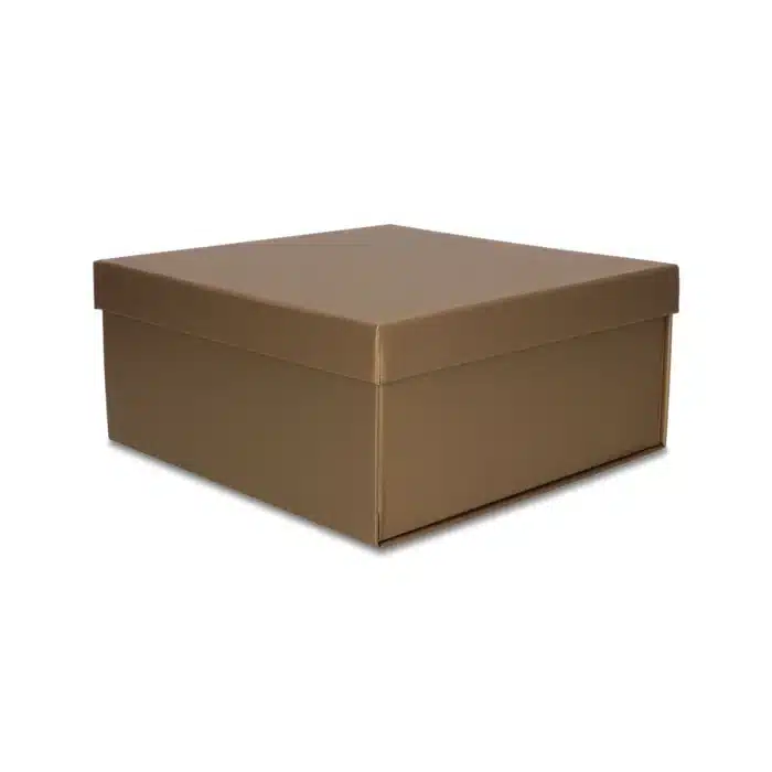 Pudełko składane EASYBOX Plus 220x220x100 Złoty - obrazek 2