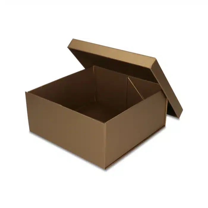 Pudełko składane EASYBOX Plus 220x220x100 Złoty - obrazek 1