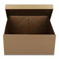 Pudełko prezentowe składane 30 x 30 x 14 cm, składane złoty ciemny PREMIUM na prezent - obrazek 3