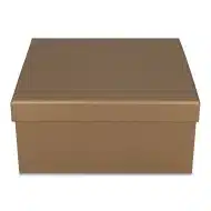 Pudełko prezentowe składane 30 x 30 x 14 cm, składane złoty ciemny PREMIUM na prezent - obrazek 4