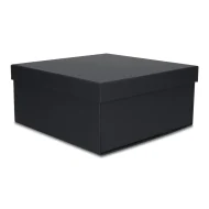 Pudełko prezentowe składane 30 x 30 x 14 cm, składane czarny - obrazek 2