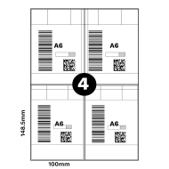Etykieta samoprzylepna A4