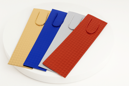 12 x Torba prezentowa wino MIX COLOR (11x9x35)