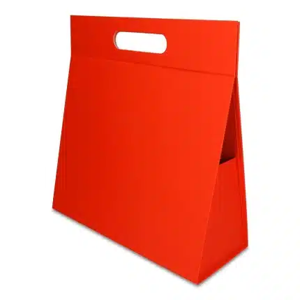 Pudełko Prezentowe Trójkąt Silk Touch Czerwone 250x110x240mm