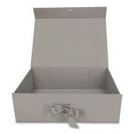 Pudełko Prezentowe Wstążka Silk Touch Szare  350x250x110mm - obrazek 3