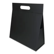 Pudełko Prezentowe Trójkąt Silk Touch Czarne 250x110x240mm