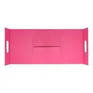 Pudełko Prezentowe Trójkąt Silk Touch Magenta 250x110x240mm - obrazek 3