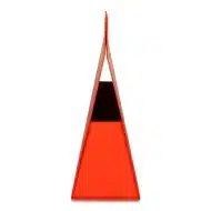 Pudełko Prezentowe Trójkąt Silk Touch Czerwone 250x110x240mm - obrazek 2