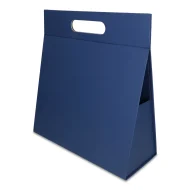 Pudełko Prezentowe Trójkąt Silk Touch Granatowe 250x110x240mm