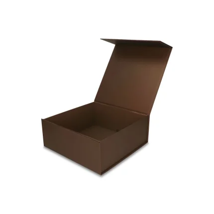 Pudełko Prezentowe, Magnetyczne - Brązowe   250x250x100mm
