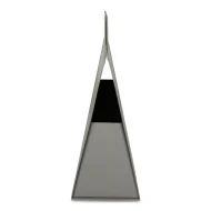 Pudełko Prezentowe Trójkąt Silk Touch Szare 250x110x240mm - obrazek 2