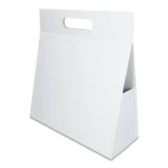 Pudełko Prezentowe Trójkąt Silk Touch Białe 350x140x300mm