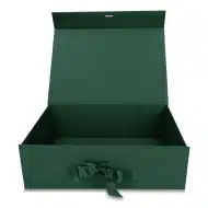 Pudełko Prezentowe Wstążka Silk Touch Zielone  245x180x80mm - obrazek 3