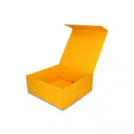 Pudełko Prezentowe, Magnetyczne - Żółte   250x250x100mm