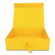 Pudełko Prezentowe Wstążka Silk Touch Żółte  350x250x110mm - obrazek 3