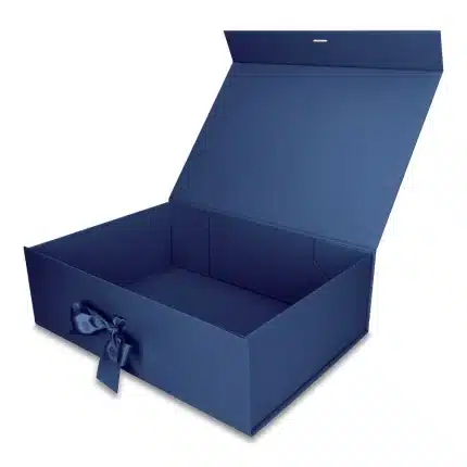 Pudełko Prezentowe Wstążka Silk Touch Granatowe  245x180x80mm