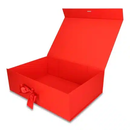 Pudełko Prezentowe Wstążka Silk Touch Czerwone  245x180x80mm