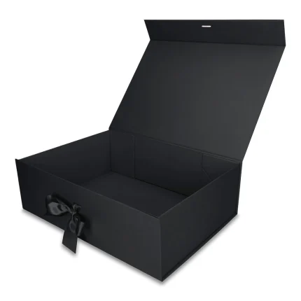 Pudełko Prezentowe Wstążka Silk Touch Czarne  350x250x110mm