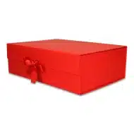 Pudełko Prezentowe Wstążka Silk Touch Czerwone  350x250x110mm - obrazek 2