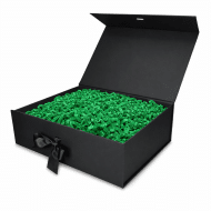 Wypełniacz, wiórki do prezentów ZigZag DELUX 1 kg Zielony Ciemny - obrazek 2