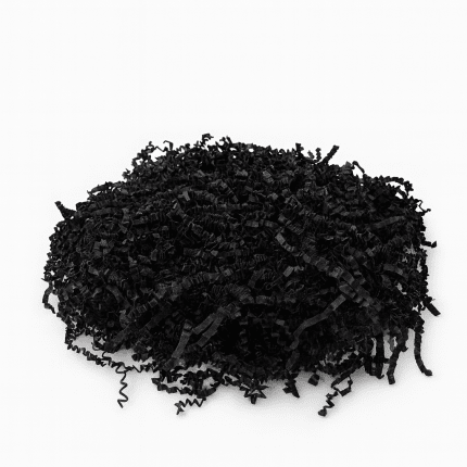 Wypełniacz, wiórki do prezentów 1 kg Czarny