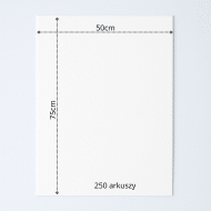 Bibuła ozdobna Niebarwiąca MG w arkuszach 50x75cm - biały 100szt. - obrazek 6