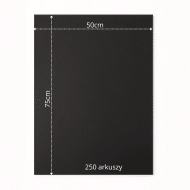 Bibuła ozdobna Niebarwiąca MG w arkuszach 50x75cm - czarny 250szt. - obrazek 6