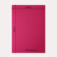 Bibuła ozdobna Niebarwiąca MG w arkuszach 50x75cm - magenta 250szt. - obrazek 6