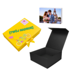 Pudełko Prezentowe Silk Touch Czarne 250x250x100mm + nadruk