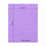 Bibuła ozdobna w arkuszach 50x70cm - Fioletowa, 100 szt. - obrazek 6