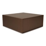 Pudełko Prezentowe Silk Touch Brązowe 250x250x100mm + nadruk - obrazek 2