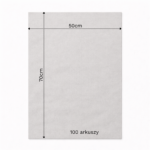 Bibuła ozdobna w arkuszach 50x70cm - Szara, 100 szt. - obrazek 6