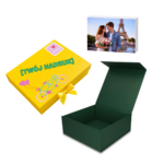 PudełkoPrezentowe Silk Touch Zielone 250x250x100mm + nadruk