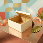 Pudełko prezentowe składane 30 x 30 x 14 cm, składane Kremowe - obrazek 10