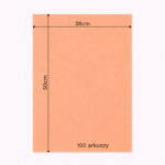 Bibuła ozdobna w arkuszach 38x50cm - Łososiowy, 100 szt. - obrazek 6