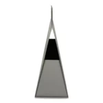 Pudełko Prezentowe Trójkąt Silk Touch Szare 350x140x300mm - obrazek 2