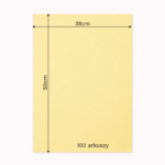 Bibuła ozdobna w arkuszach 38x50cm - Cytrynowy, 100 szt. - obrazek 6