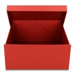 Pudełko prezentowe składane 30 x 30 x 14 cm, składane czerwone PREMIUM na prezent + nadruk - obrazek 4