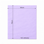 Bibuła ozdobna w arkuszach 50x70cm - Liliowa, 100 szt. - obrazek 6