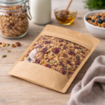 Doypack Papier Kraft 225x130x70 - 500ml - duże okienko -25 szt. - obrazek 6