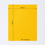 Bibuła ozdobna w arkuszach 50x70cm - Żółta Ciemna, 100 szt. - obrazek 6