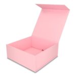 Pudełko Prezentowe Silk Touch Różowe Jasne 250x250x100mm + nadruk - obrazek 3